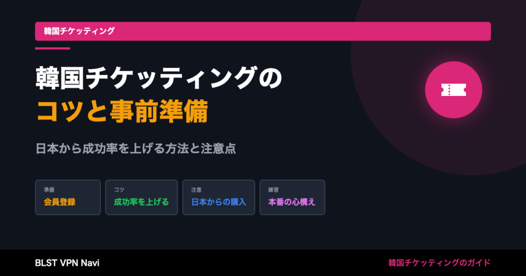 韓国チケッティングのコツ|日本から成功する方法と事前準備
