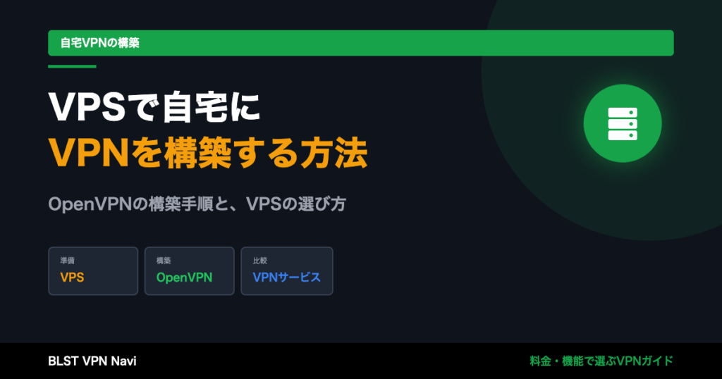 VPSを用いて自宅でVPNを構築する方法【OpenVPN】